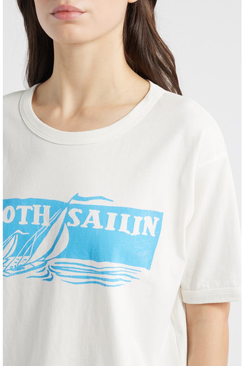 Smooth Sailin' Cotton Graphic T-Shirt, Alternate, color, VINTAGE WHITE