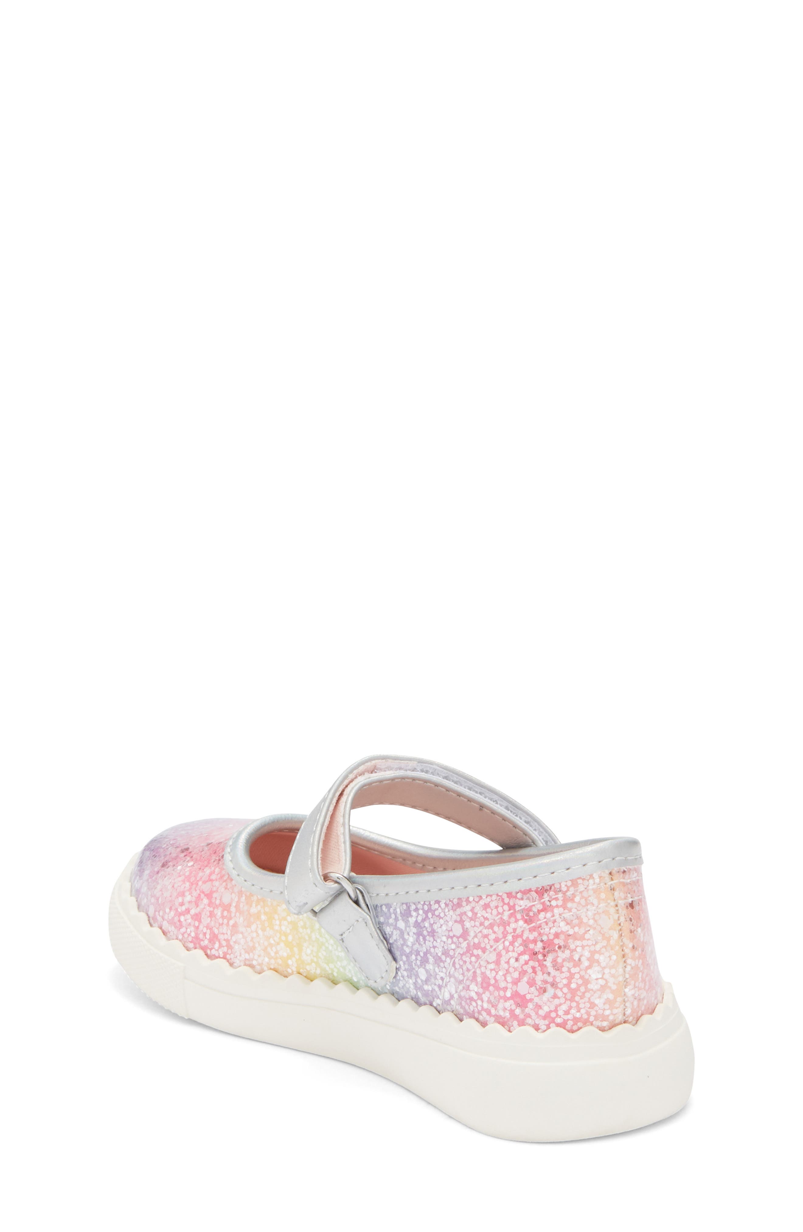 Harper Canyon Kids' Pearlla Play Glitter Sneaker, Alternate, color, Rainbow Multi