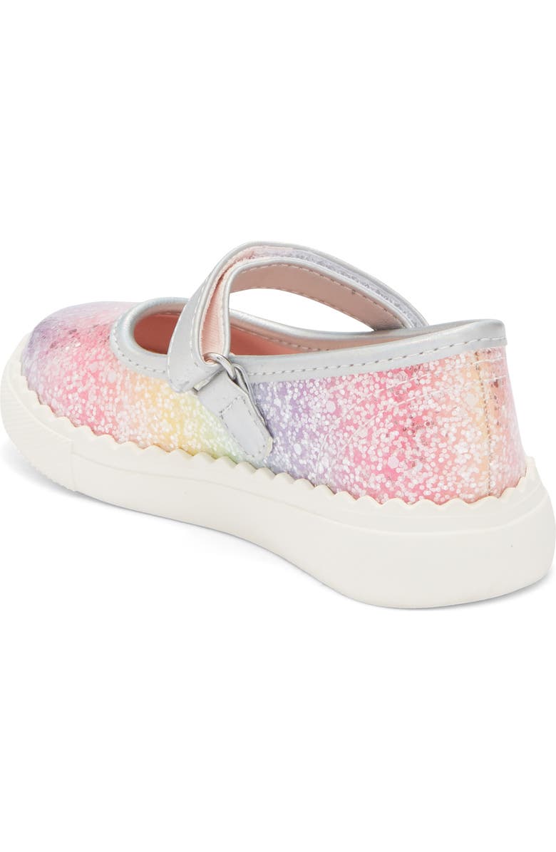 Harper Canyon Kids' Pearlla Play Glitter Sneaker, Alternate, color, Rainbow Multi