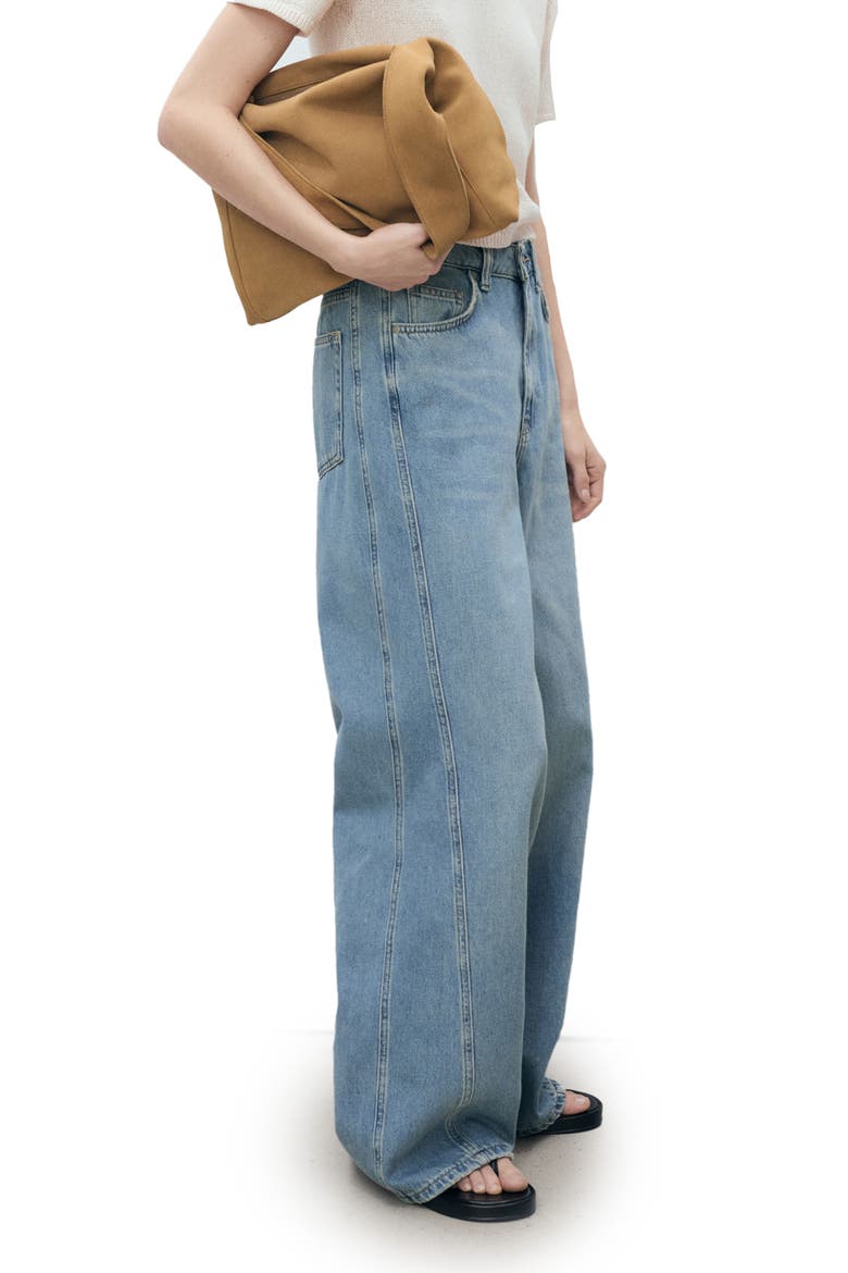 Mid Rise Baggy Ultra Wide Leg Jeans, Alternate, color, MEDIUM BLUE