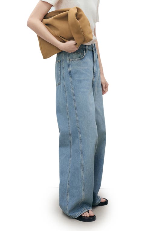 Mango Mid Rise Ultra Wide Leg Jeans