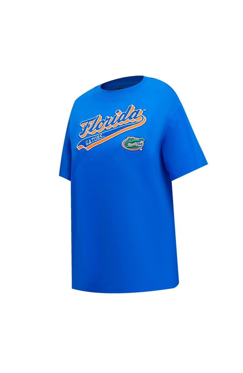 PRO STANDARD Women's Pro Standard Royal Florida Gators Script Tail Oversized Boyfriend T-Shirt, Alternate, color, Royal