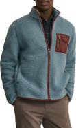 Brooks Brothers Teddy Fleece Full Zip Jacket