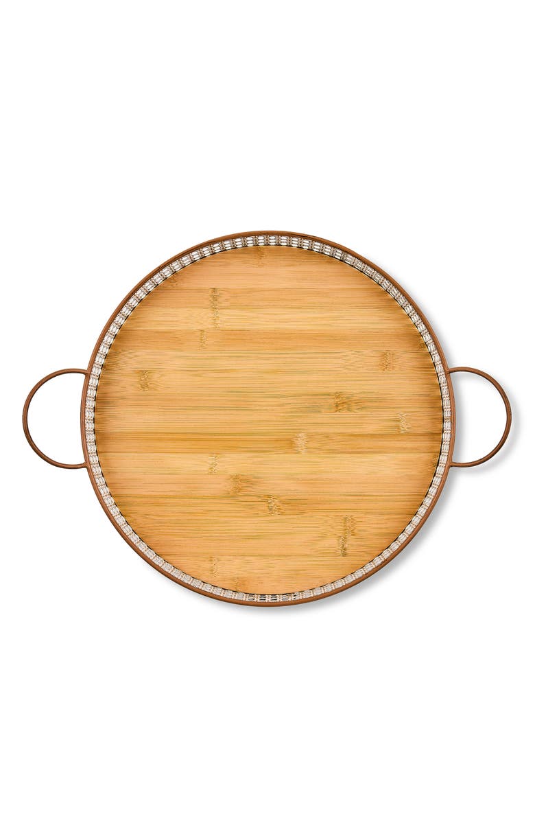 MACKENZIE CHILDS Cane Large Serving Tray, Alternate, color, Beige