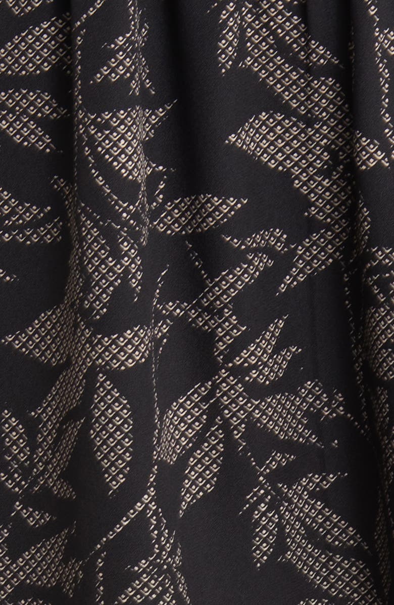 Halogen<sup>®</sup> Floral Print Asymmetric Tiered Midi Dress, Alternate, color,