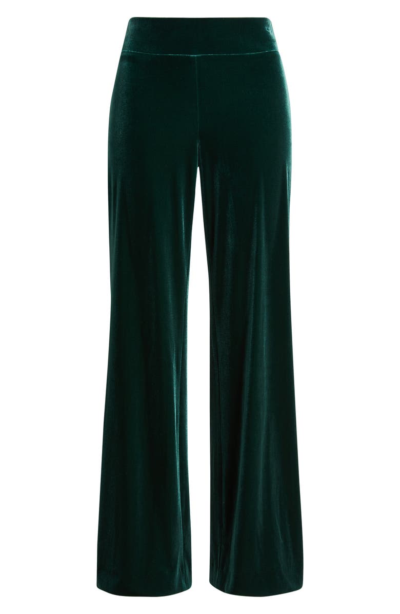 Anne Klein Pull-On Wide Leg Pants, Alternate, color, Pine Forest
