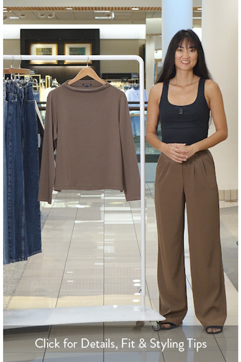 Funnel Neck Long Sleeve Top video