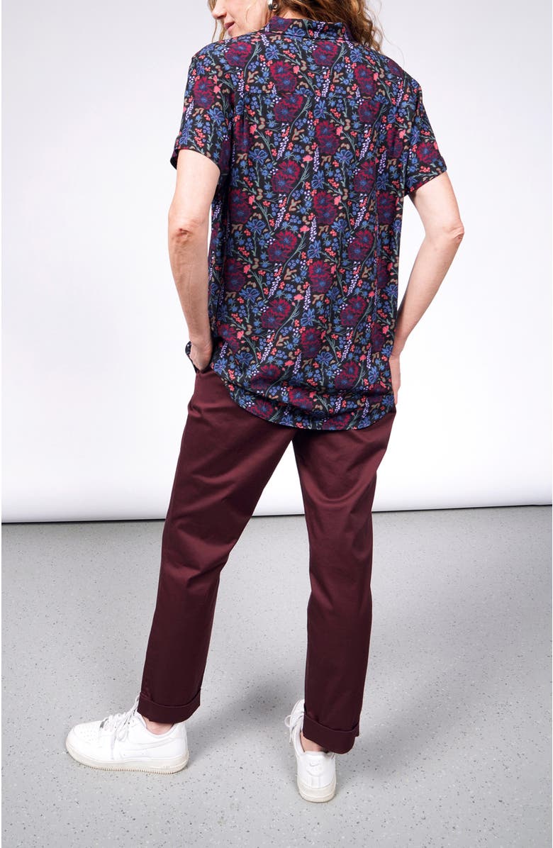 WILDFANG The Empower Button Up, Alternate, color, Cosmos Black Multi