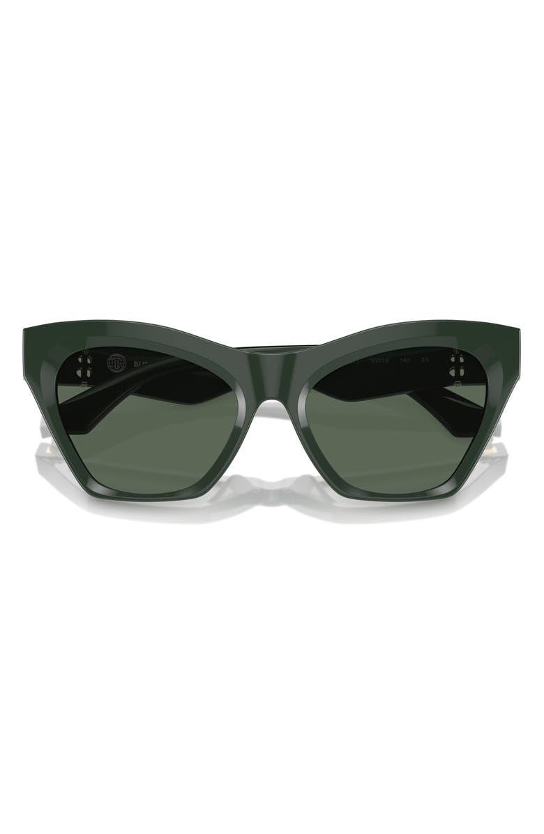 Burberry 55mm Cat Eye Sunglasses, Main, color, Green