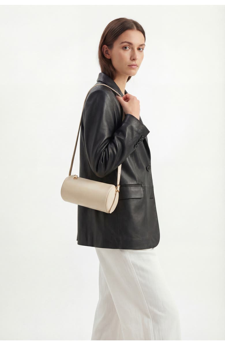 FURNIQ UK Harley Leather Handbag, Alternate, color, Beige