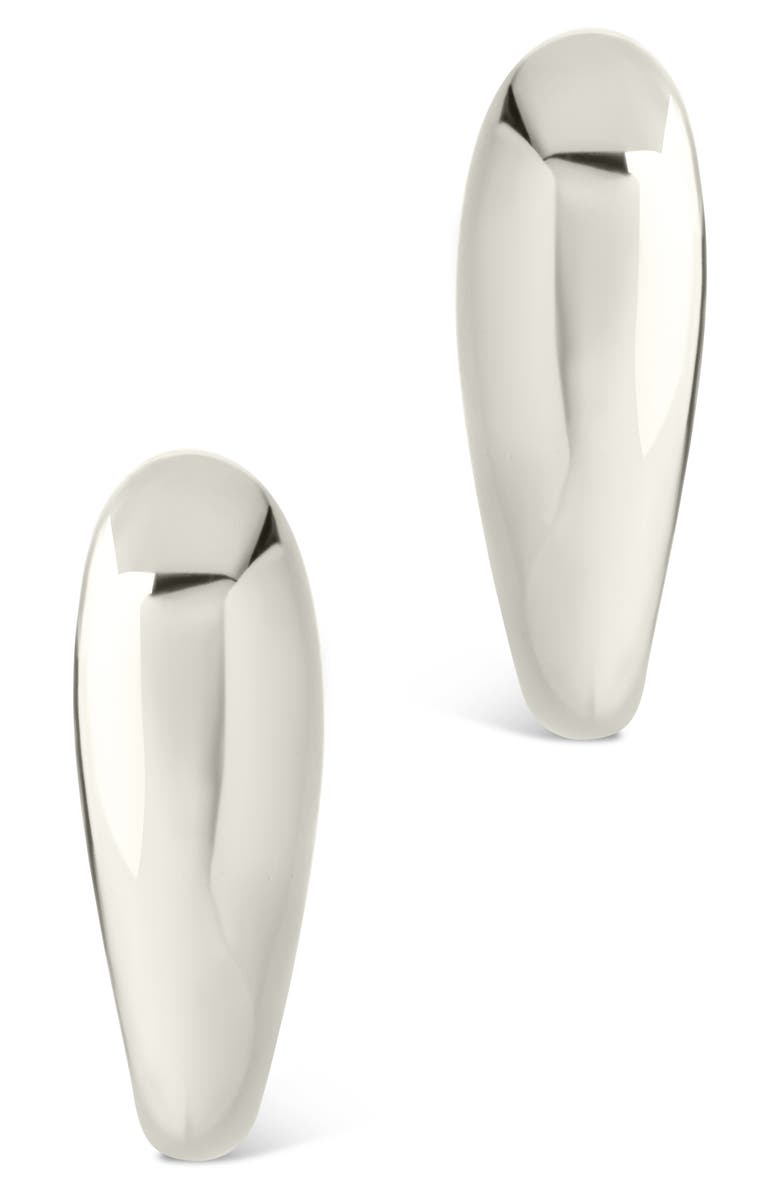 Sterling Forever Jaida Polished Drop Earrings, Alternate, color, Silver