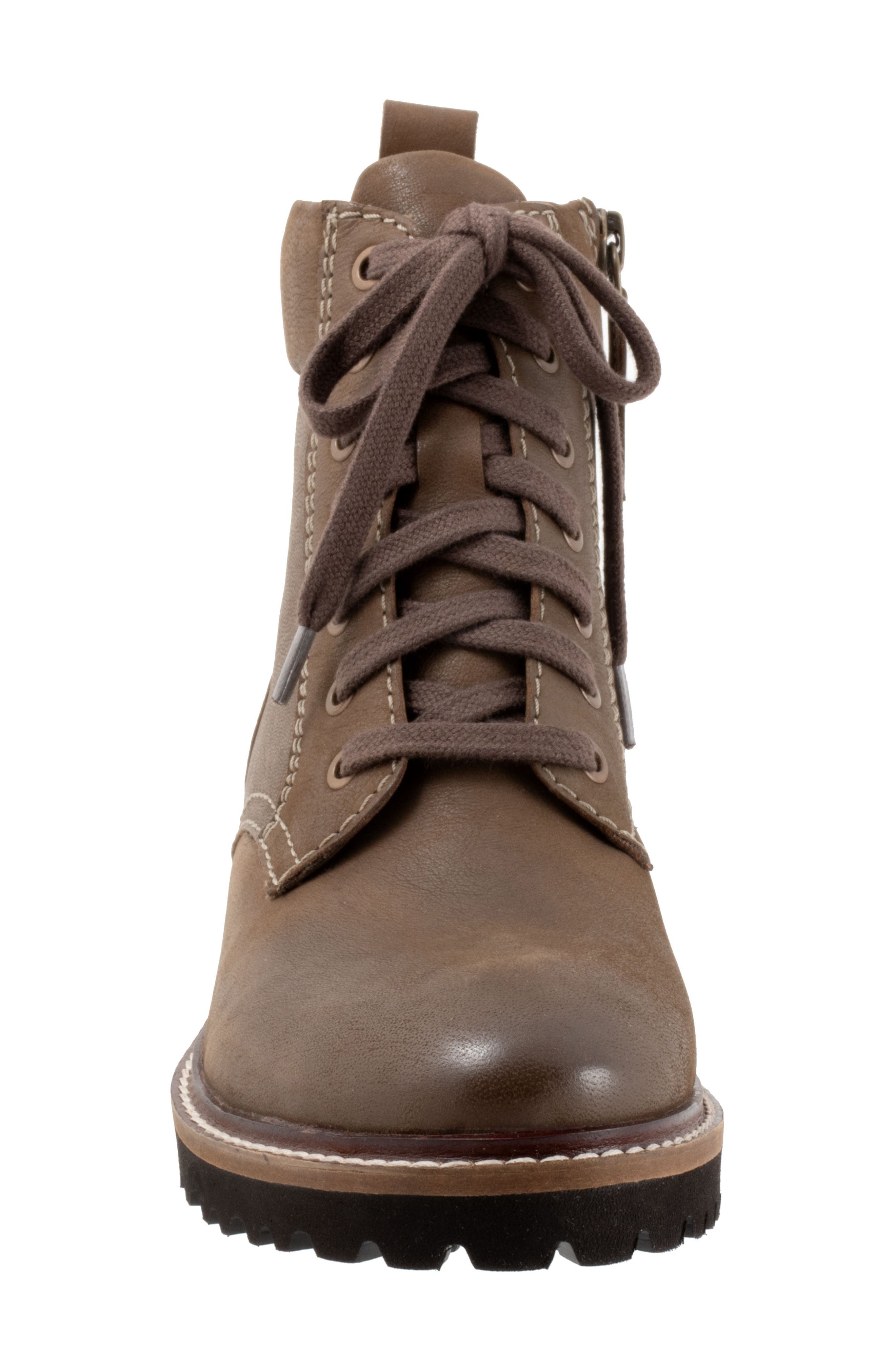 SoftWalk<sup>®</sup> Icara Lace-Up Boot, Alternate, color, Stone