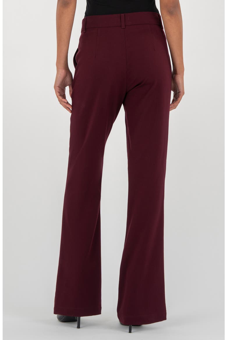 Stella High Waist Flare Pants, Alternate, color, BORDEAUX