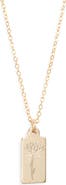 Set & Stones Tawney Birth Flower Pendant Necklace