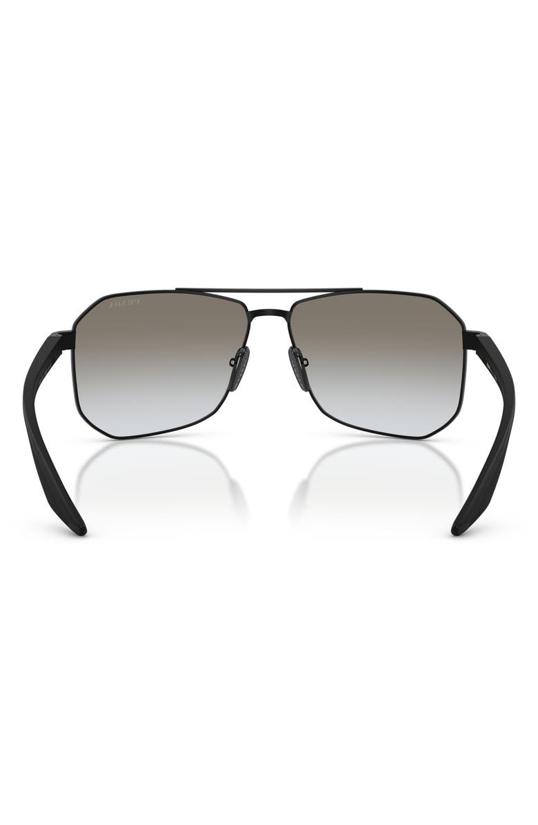 Prada Linea Rossa 62mm Gradient Pilot Sunglasses, Alternate, color,
