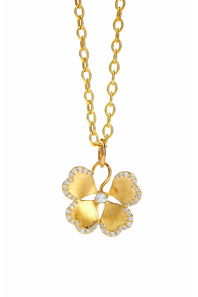 Cerez Fleur Charm, Main, color, Yellow Gold