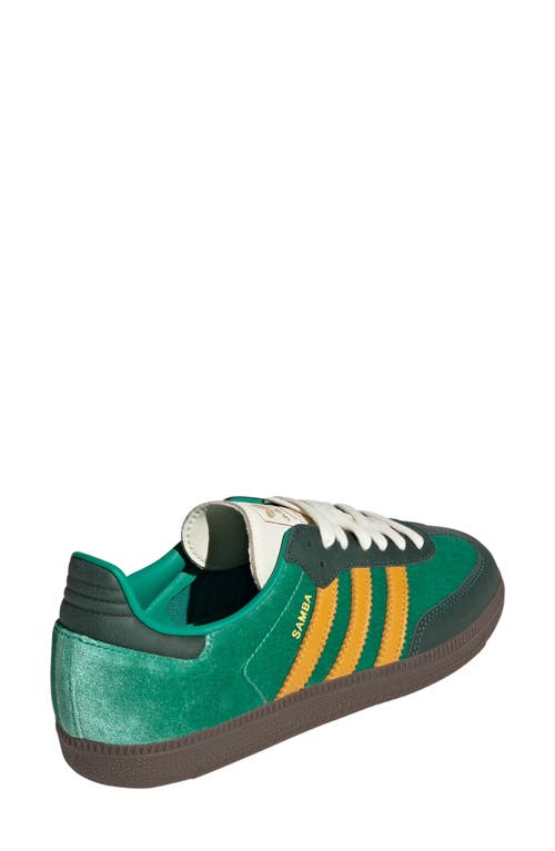Adidas Originals Adidas Gender Inclusive Samba Sneaker In Court Green/yellow/green