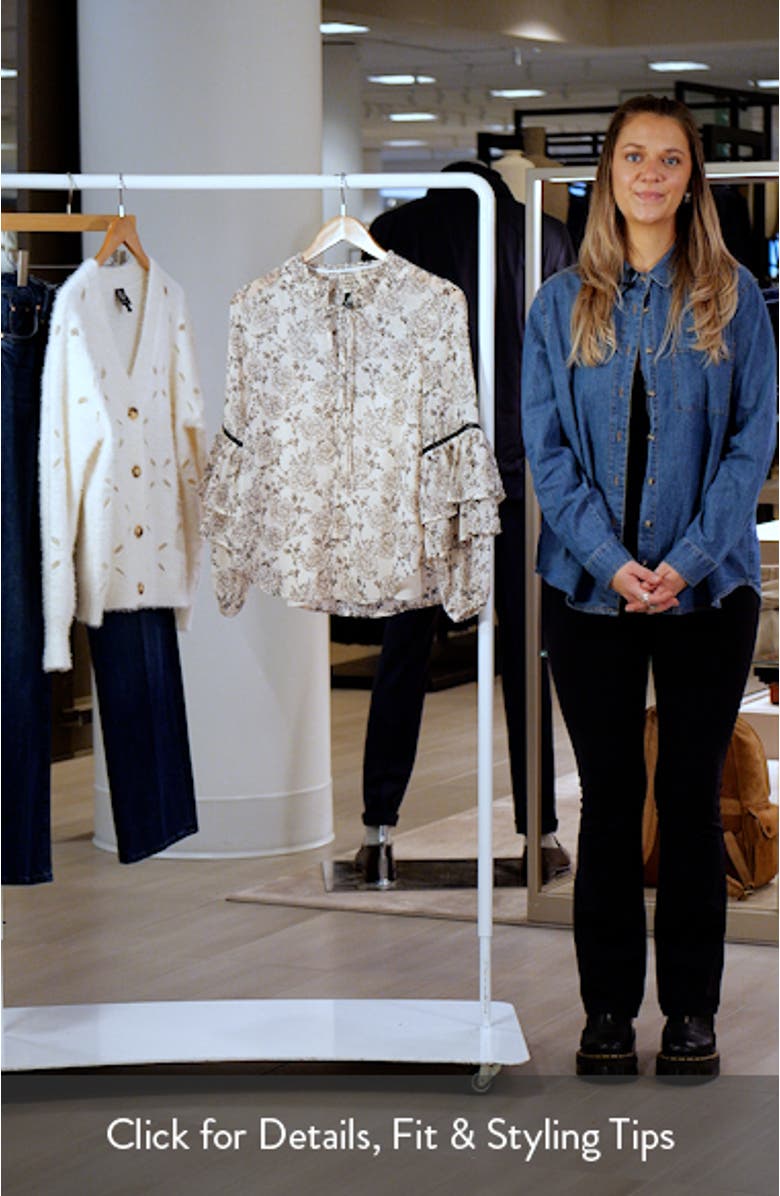 Tiered Ruffle Sleeve Top, sales video thumbnail