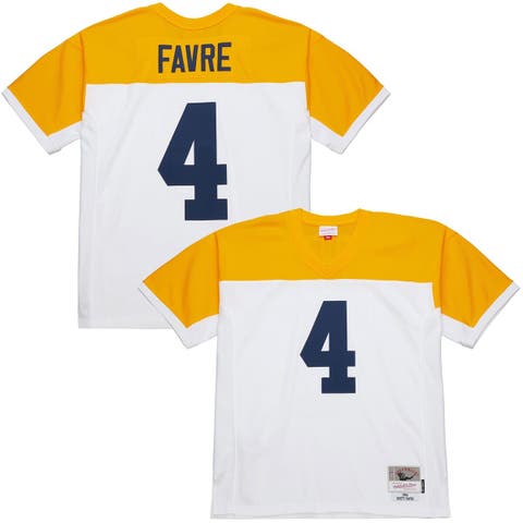 Men's Mitchell & Ness Brett Favre White Green Bay Packers 1994 Legacy Replica Jersey