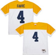 Mitchell & Ness Men's Mitchell & Ness Brett Favre White Green Bay Packers 1994 Legacy Replica Jersey