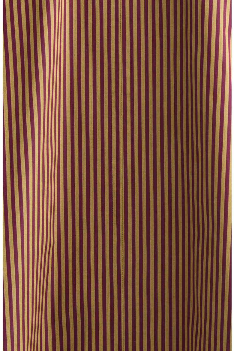 Dune Striped Cotton Shirt, Alternate, color, BURGUNDY / OCHRE
