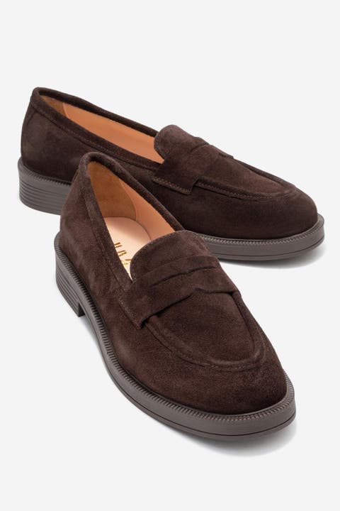 Bree Platform Penny Leather Loafer