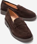 Forever & Always Shoes Bree Platform Penny Leather Loafer