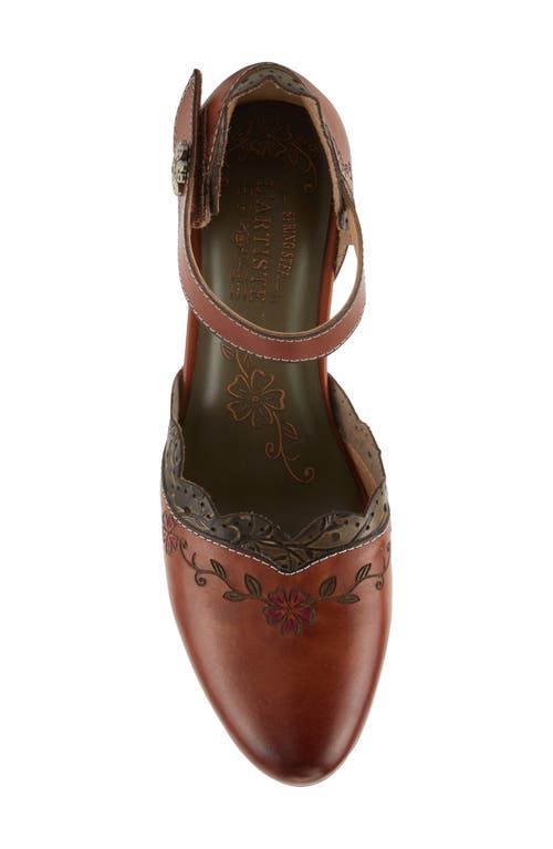 L'artiste By Spring Step Sayyes Ankle Strap Pump In Brown