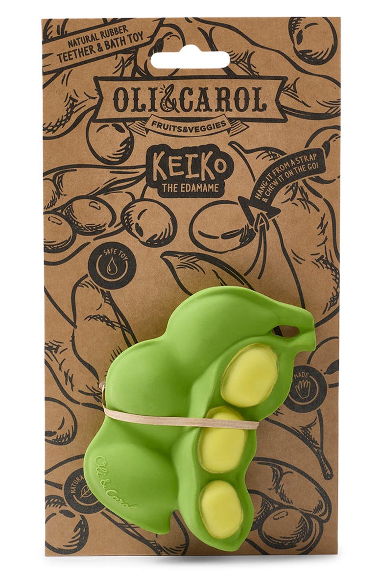 Keiko the Edamame Teether, Alternate, color, NO COLOR