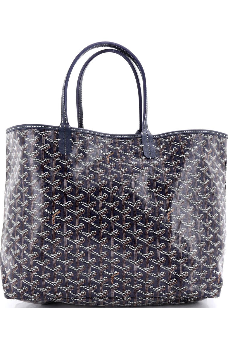 Pre-Owned Goyard Saint Louis Tote Coated Canvas PM, Main, color, Blue