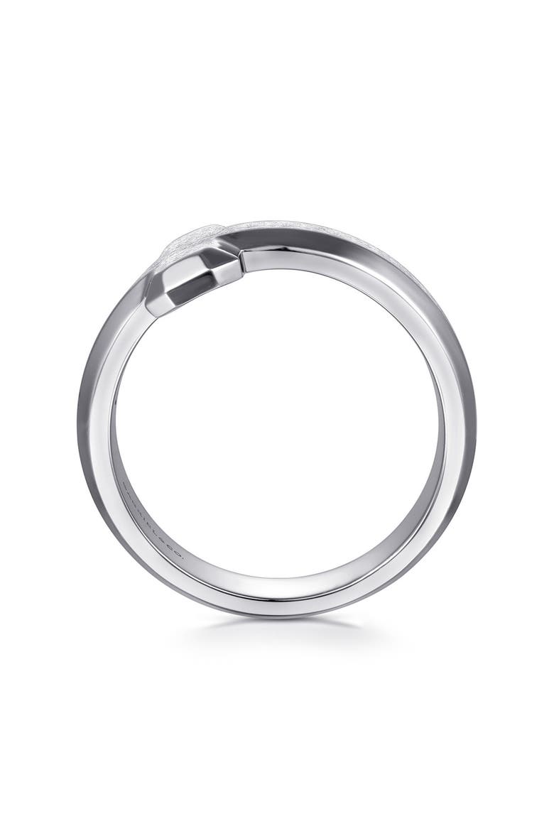 Men's Facets Sterling Silver Cross Ring, Alternate, color, STERLING SILVER