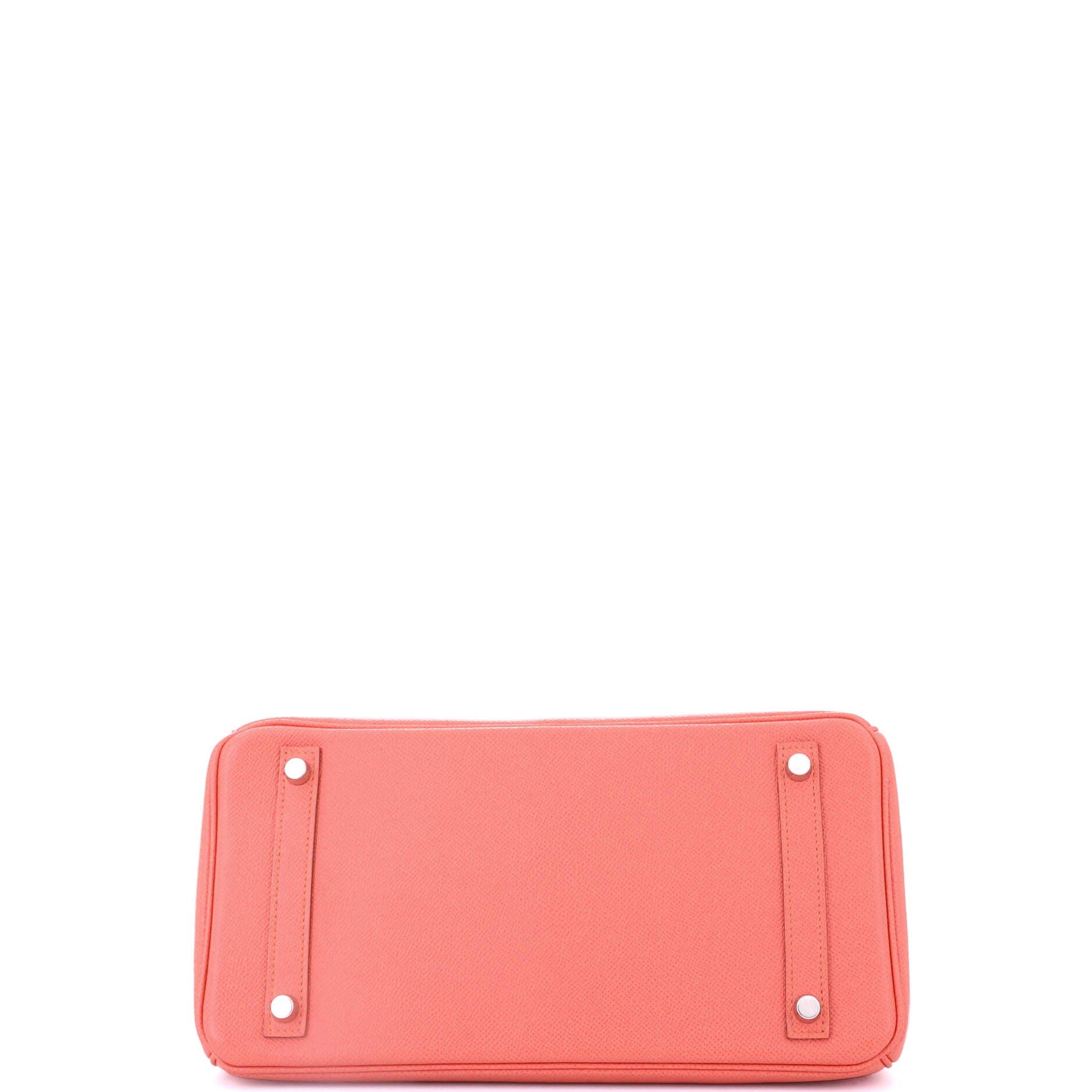 Pre-Owned Hermes Birkin Handbag Pink Epsom with Palladium Hardware 30, Alternate, color, 