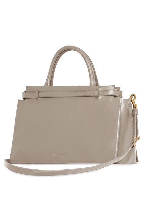Rebecca Minkoff Insider Zip Leather Top-handle Bag In Oyster