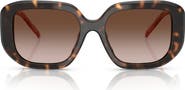 Tory Burch 54mm Irregular Sunglasses