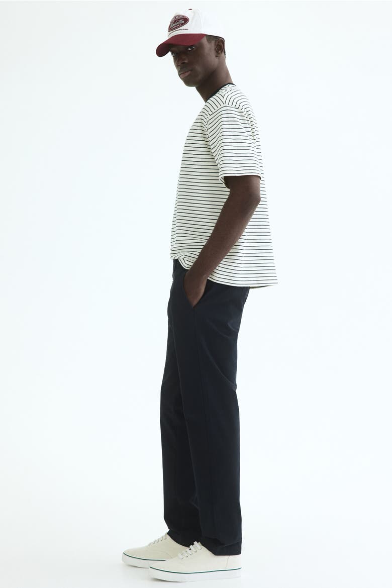 Slim Fit Cotton Chinos, Alternate, color, Navy blue
