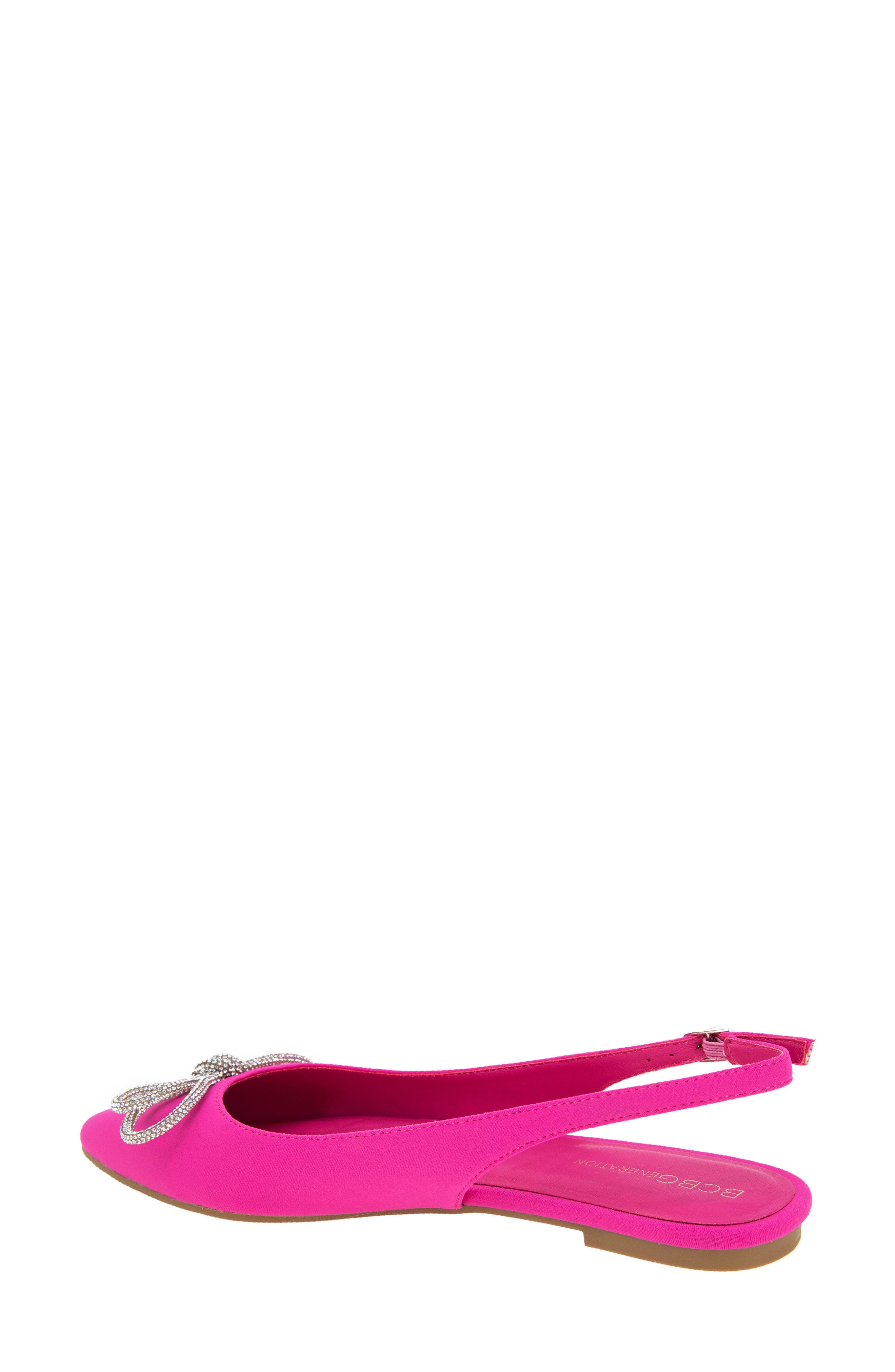 Kristin Pointed Toe Slingback Mule, Alternate, color, FUCHSIA PINK NEOPRENE