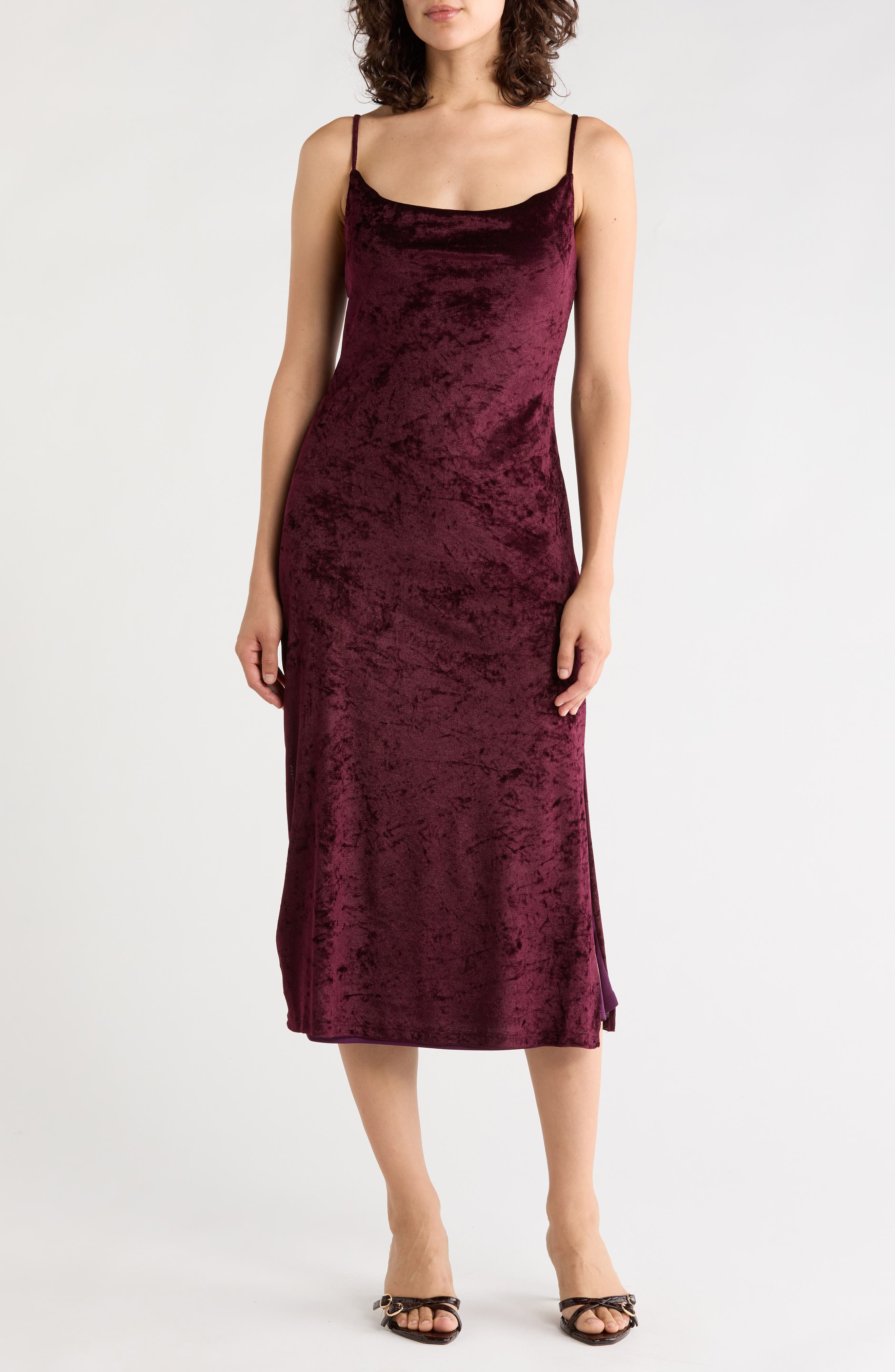 Velvet Midi Slipdress