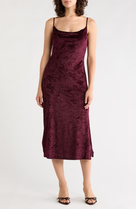 Velvet Midi Slipdress