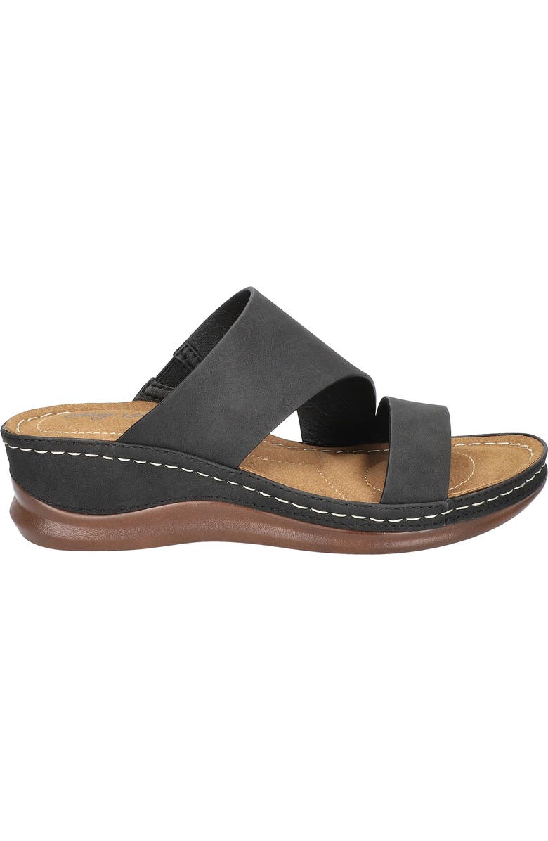 EASY STREET Larrain Wedge Slide Sandal, Alternate, color, Black