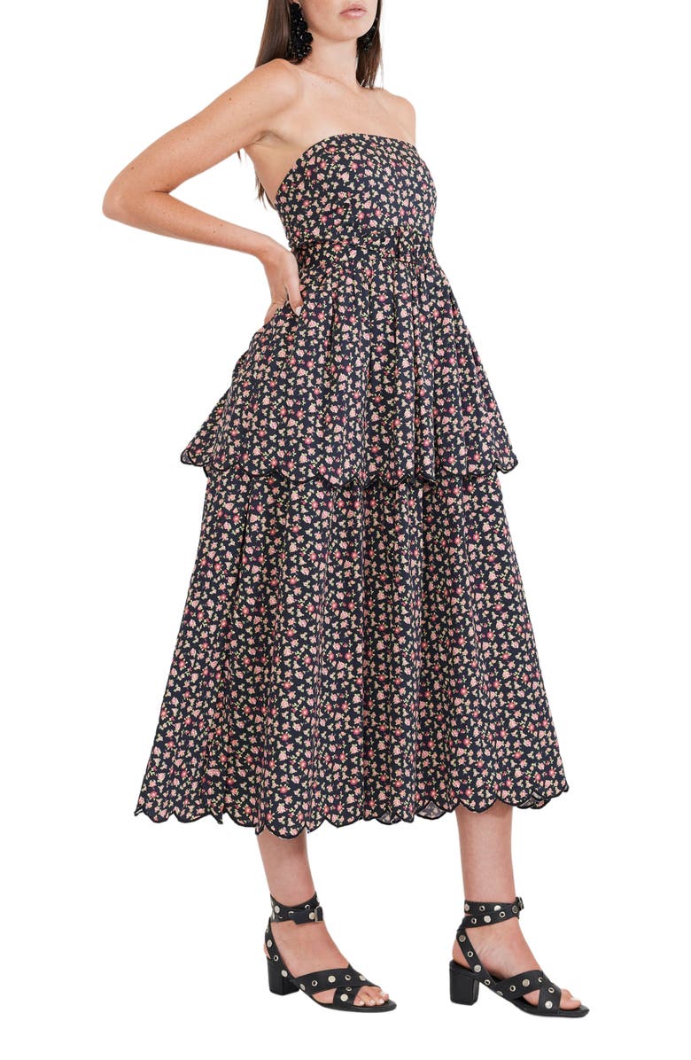 Eddy Daisy Midi Dress, Alternate, color, 