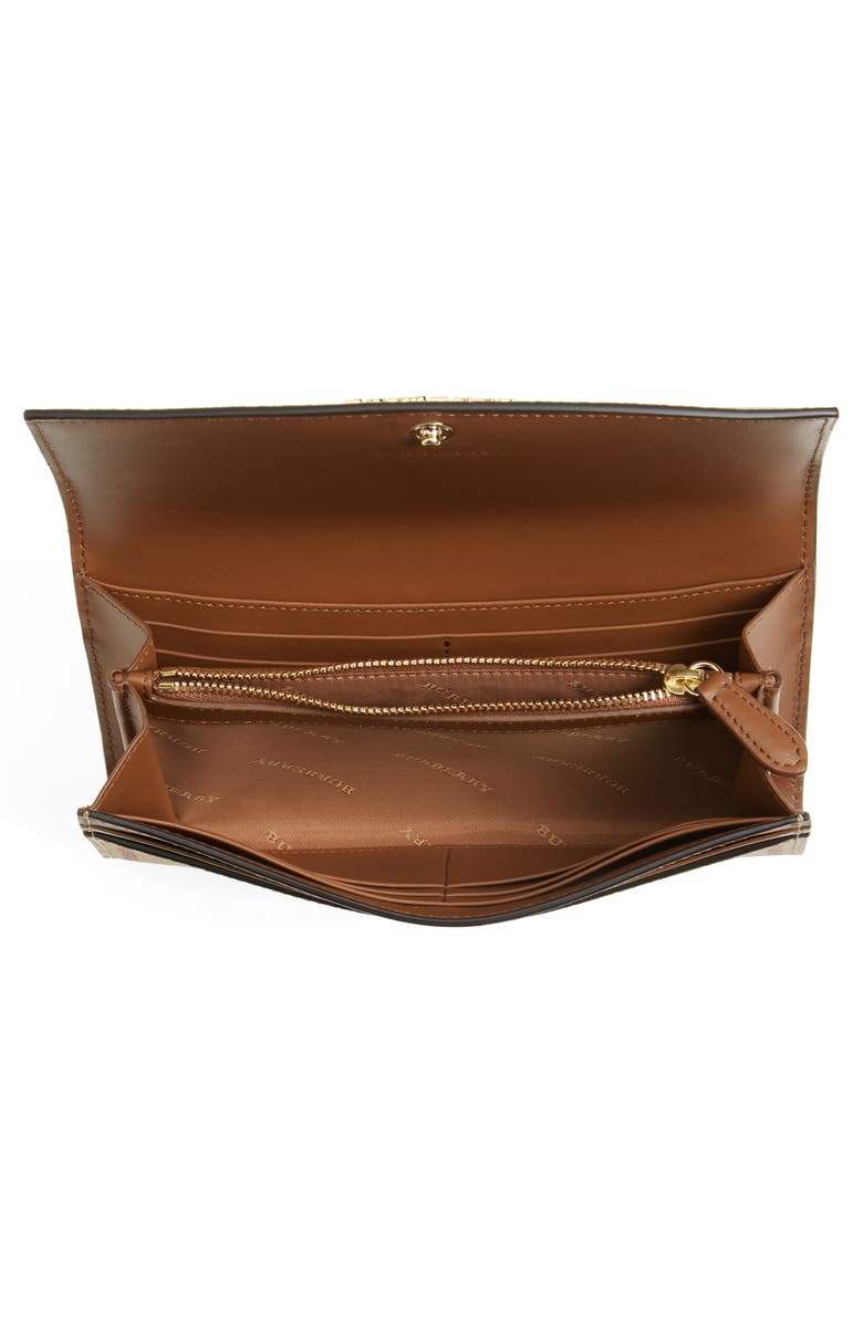 Burberry Halton Haymarket Check Continental Wallet, Alternate, color, 