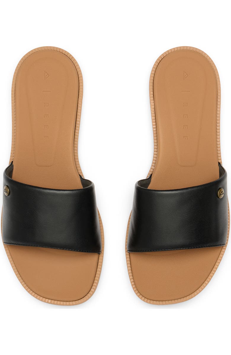 Reef Cushion Sunny Slide Sandal, Alternate, color, Black/ Tan