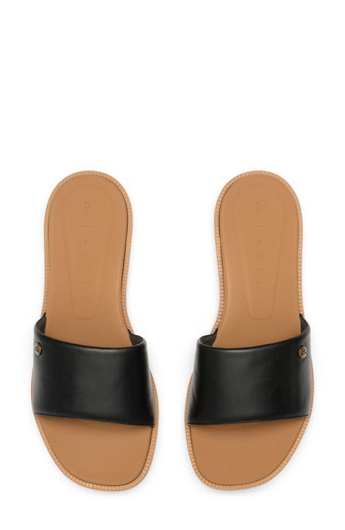 Reef Cushion Sunny Slide Sandal In Black/tan