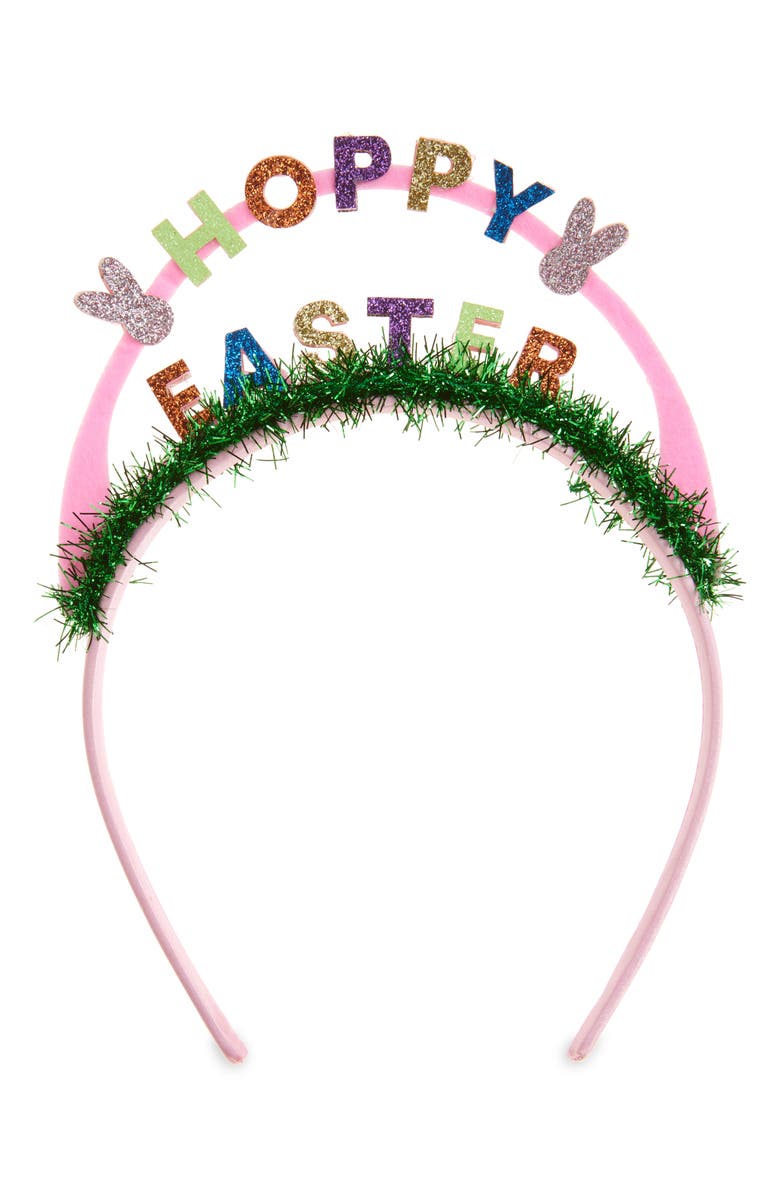 Berry Hoppy Easter Headband, Main, color, Pink Multi