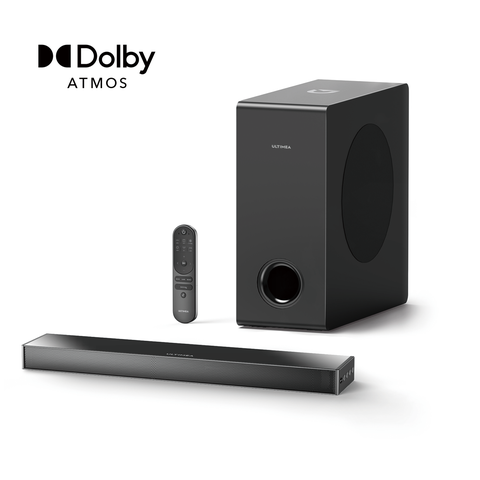 ULTIMEA Nova S50 2.1 Sound Bar for TV with Dolby Atmos, Subwoofer, 190W Bass Boost, HDMI eARC