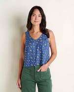 Toad & Co Women's Taj Hemp Button Back Tank