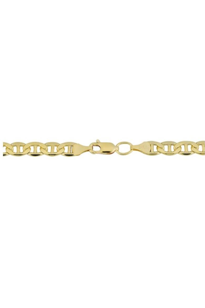 Fremada 14k Gold Filled Men's 5mm Mariner Link Chain Necklace, Alternate, color, 14k Yellow Gold