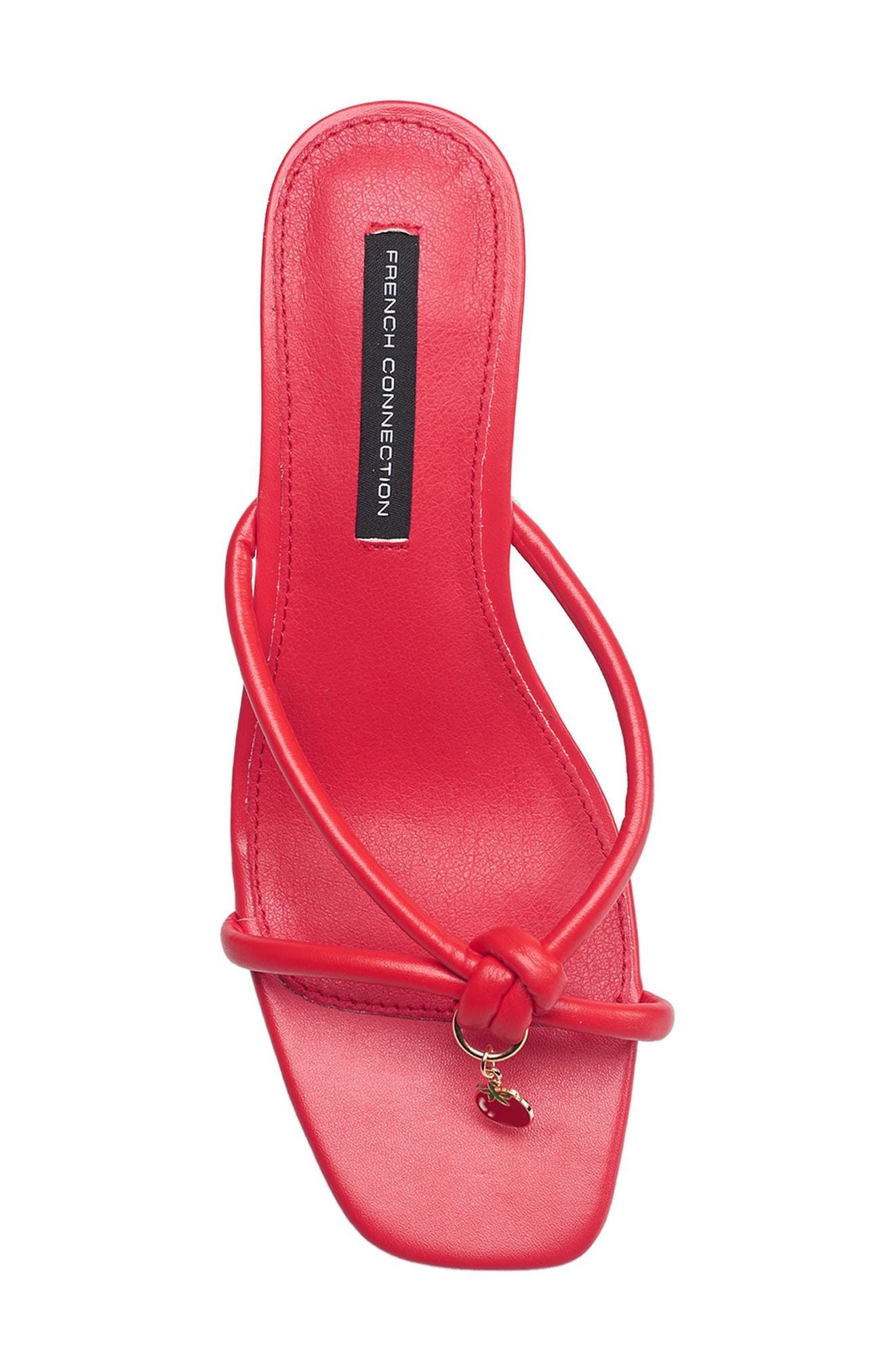Twirl Charm Sandal, Alternate, color, RED