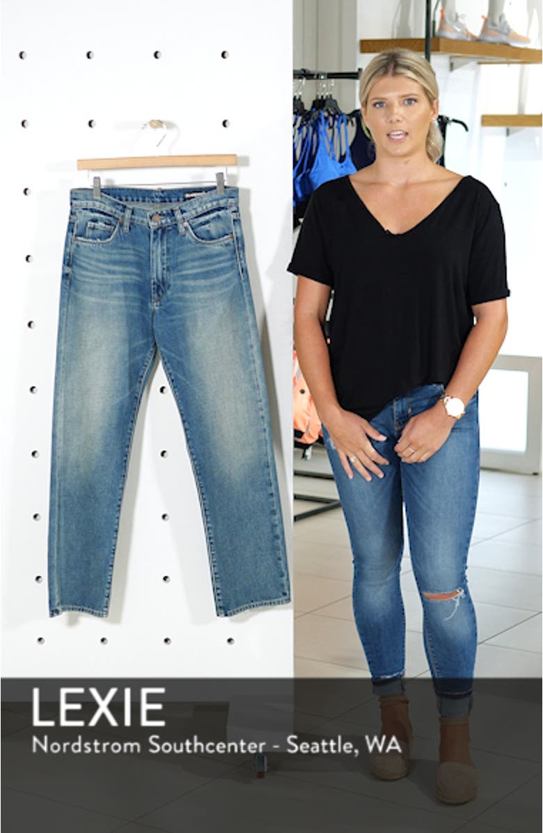 The Crosby High Waist Straight Leg Jeans, sales video thumbnail