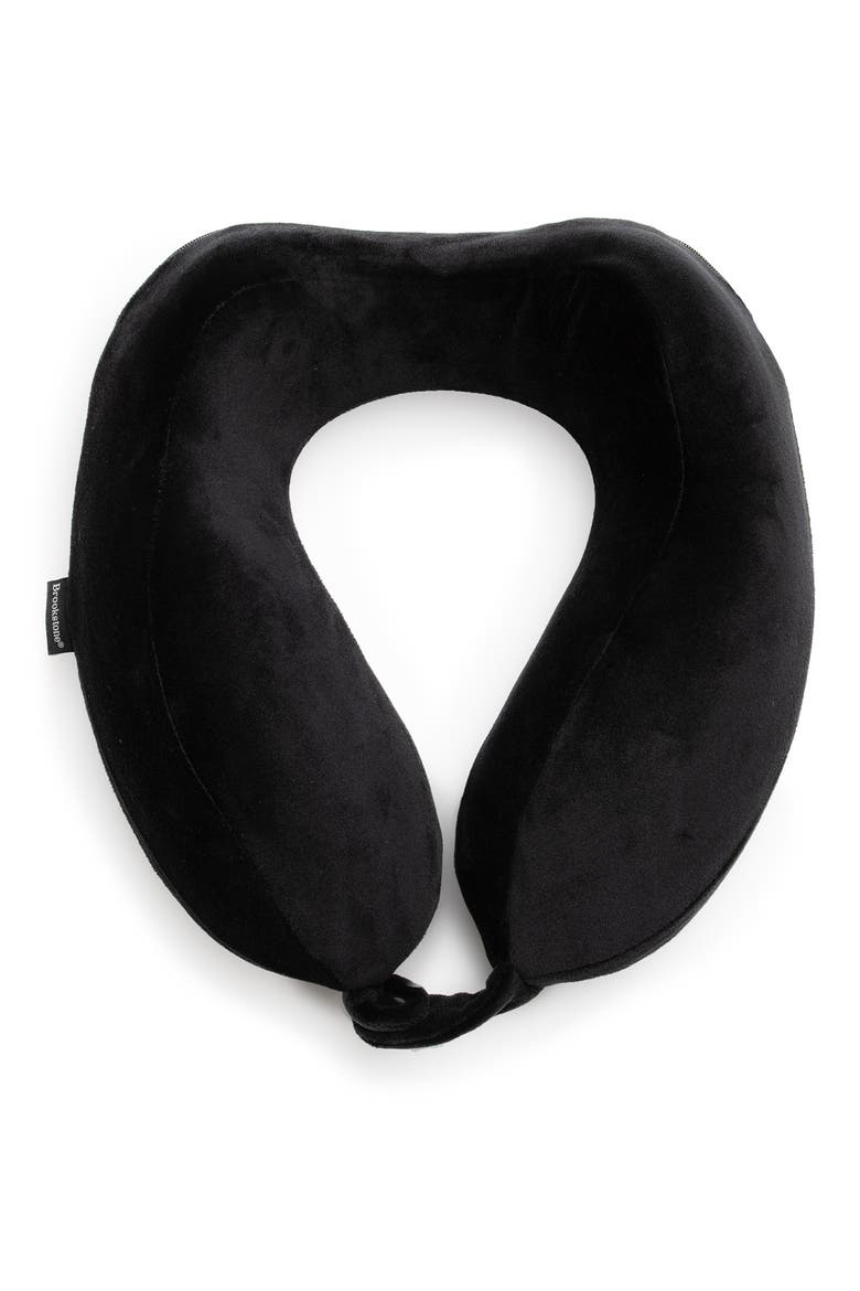 Ultra Dorm Memory Foam Neck Pillow, Main, color, BLACK